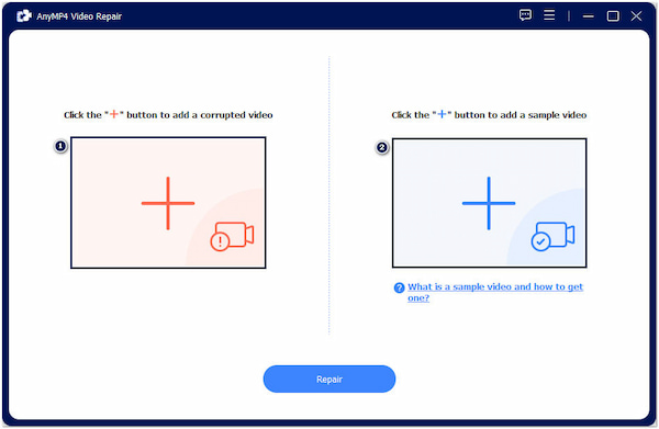 Adicionar vídeo corrompido e de amostra