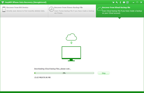 Verificar o arquivo de backup do iCloud