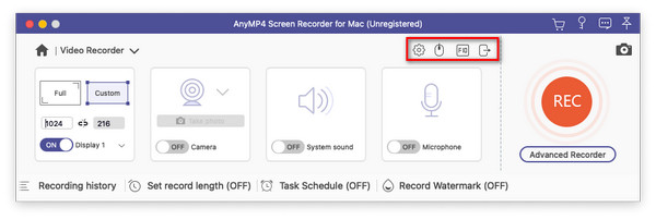 Recorder Preference Button