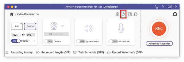 Recorder Select Mouse Button