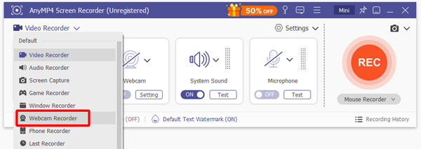 Choose Webcam