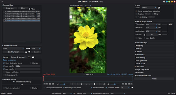 Shutter Encoder Free Video Converter