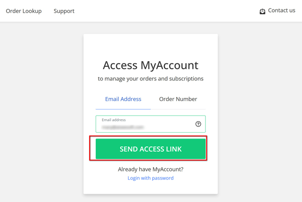 E-mail invoeren 2checkout