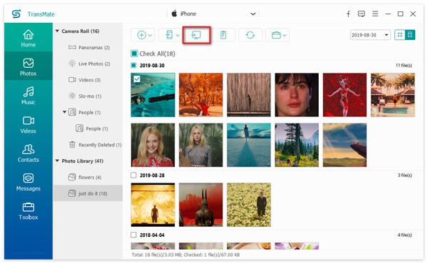 Export images