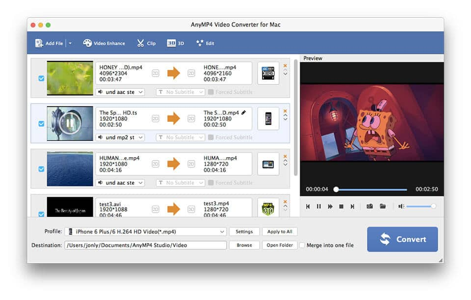 AnyMP4 Video Converter for Mac 8.2.22