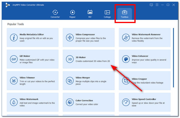 3D SBS Video Converter eszköztár