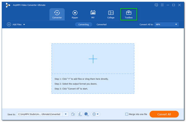 Casella degli strumenti di interfaccia definitiva di AnyMP4 Converter