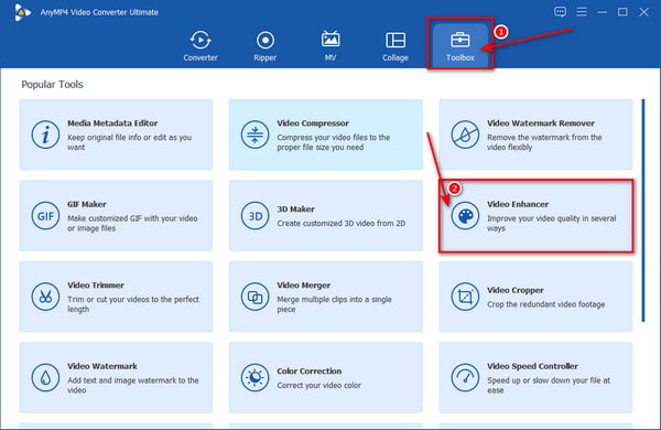 Opción de mejora de video AnyMP4 Toolbox