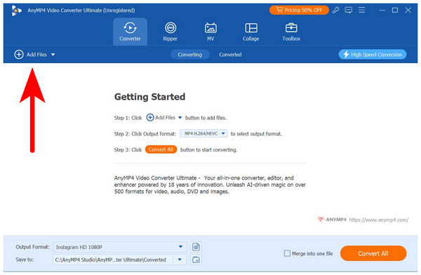 Anymp4 Video Converter Ultimate Add