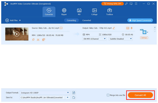 Anymp4 Video Converter Ultimate Convert All