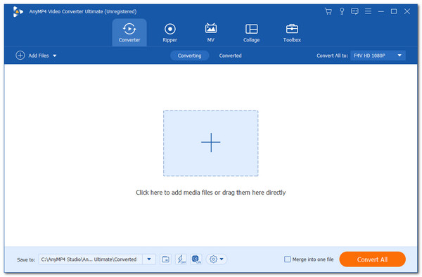 AnyMP4 Video Conveter Ultimate Interface For Converter