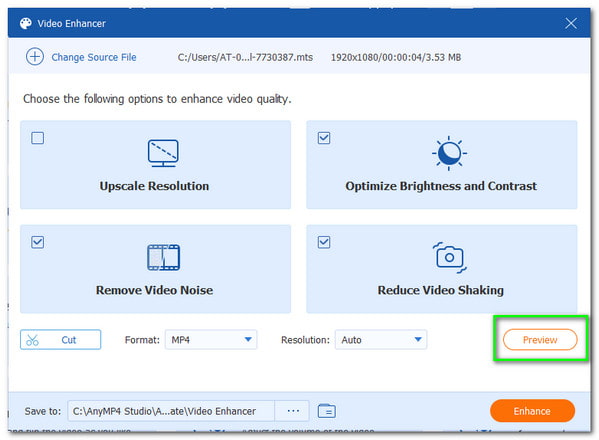 AnyMP4 Video Converter Окончательный предварительный просмотр