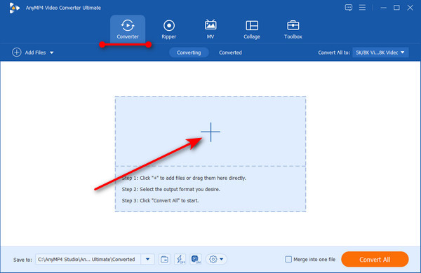 Modifica MP3 Bitrate AnyMP4 Aggiungi file