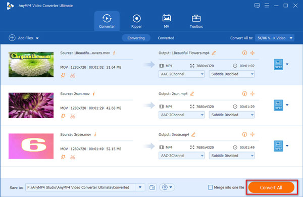 Convertir archivos MOV editados