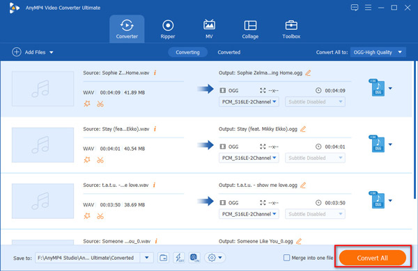 AnyMP4 Free MPG to MP4 Converter en línea Guardar