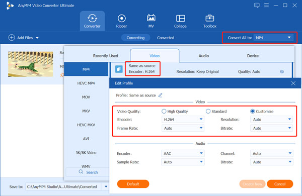 Custom Video Resolution Frame Rate