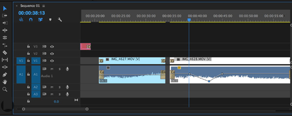 Klipp lyd med Premiere Pro