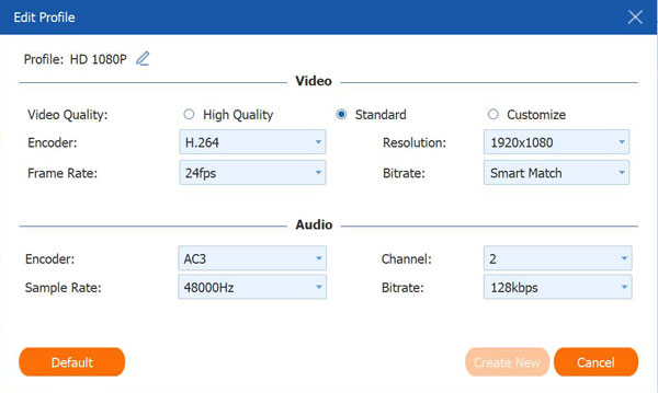 編輯個人資料Avchd