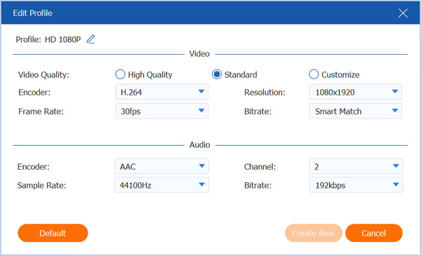 Edit Video Profile for Instagram 