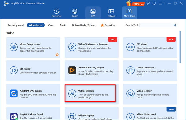 More Tools Select Video Trimmer