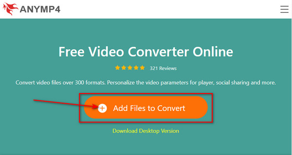 Adicionar arquivos online para converter