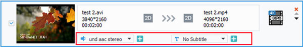 Choose audio track and subtitle