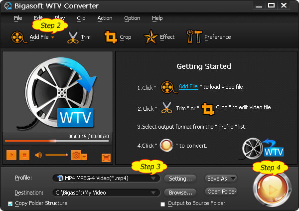 Convertitore Bigasoft WTV