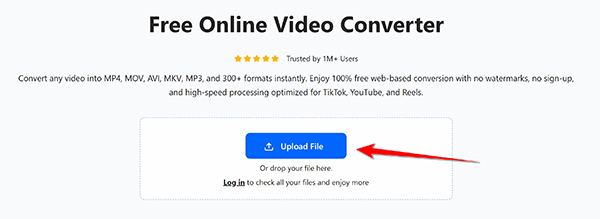 Upload Video To Anymp4 Free Online Video Converter