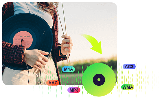 Convierta muchos formatos de audio