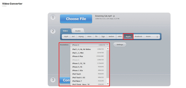 Online Converter Resolution