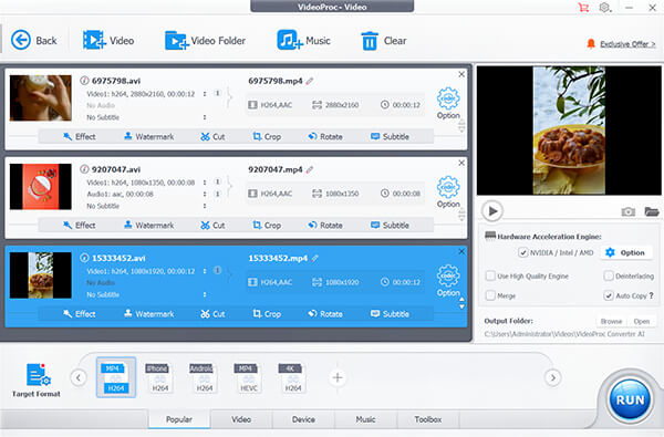 VideoProc DivX Converter