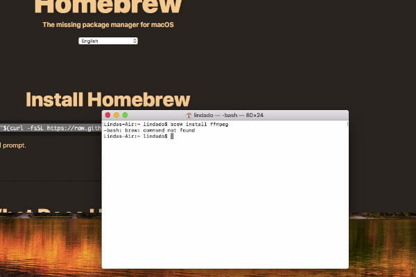 Mac FFmpeg Installation