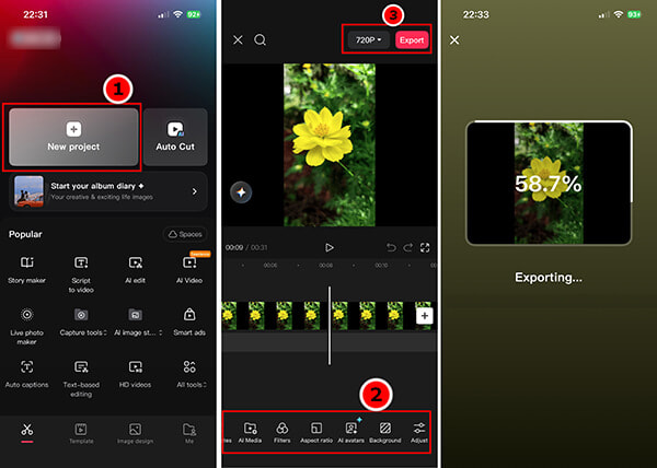 Convert GIF To Video In CapCut