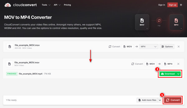 Convert And Download Mp4 Cloudconvert
