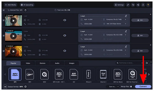 Movavi Video Converter Start Convert