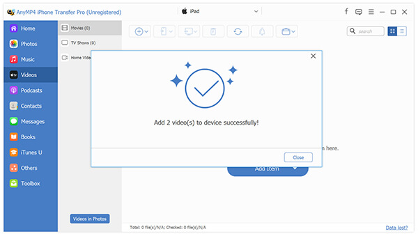 Överföra videor till iPad framgångsrikt