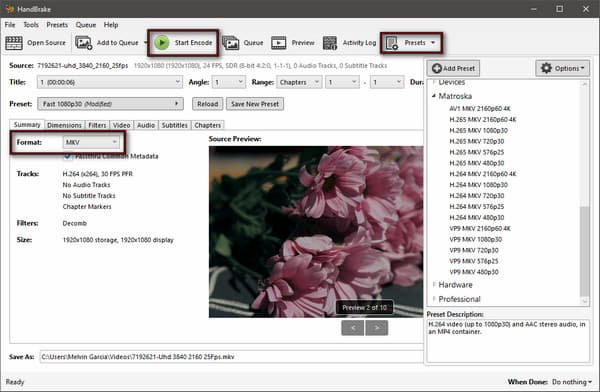 Encode M2Ts To Mkv In Handbrake