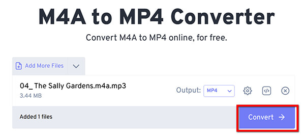 Freeconvert Convert M4A To MP4