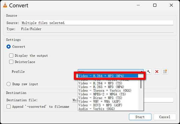 Vlc Output Mp4