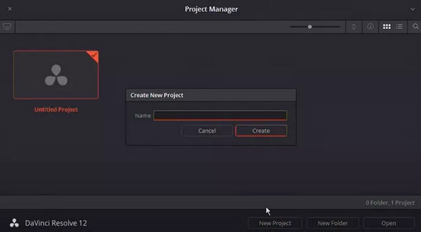 Download Davinci Resolve Create Project