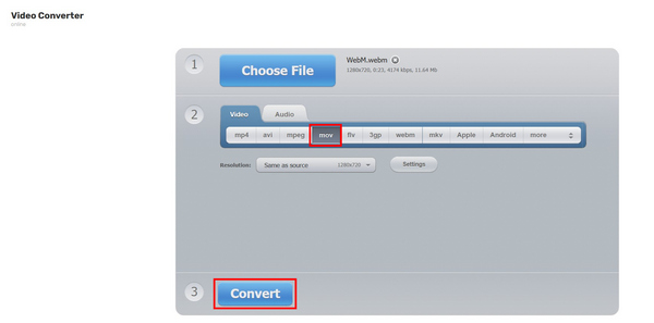 Online Converter MOV Convert