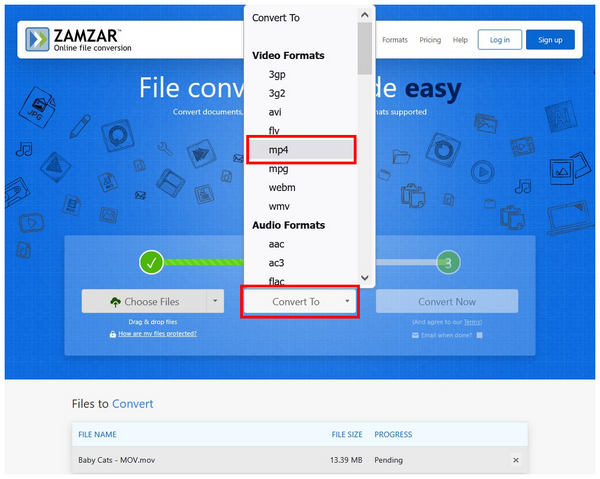 Zamzar Tutorial Convert To Mp4