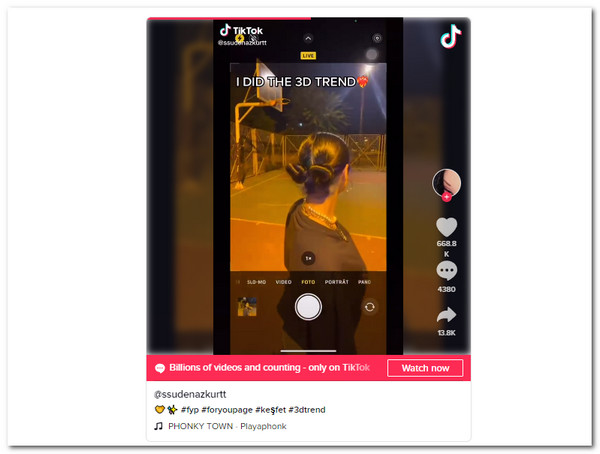 Mejor filtro 3D Tiktok