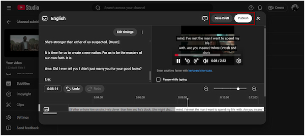 Save Draft Or Publish