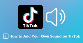 Aggiungi il tuo suono a TikTok