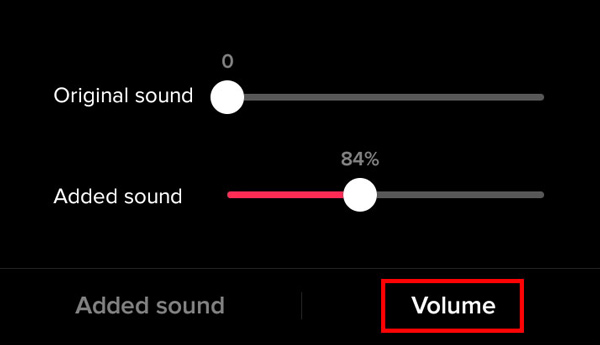 Adjust TikTok Sound Volume