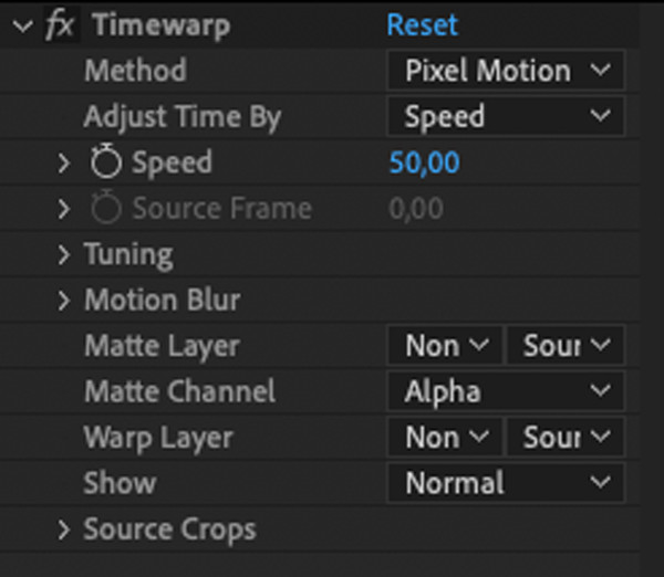 After Effect Change Speed