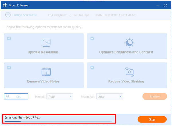 AnyMP4 Video Converter végső folyamat