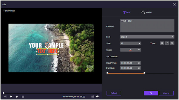 Add Text to Media Files
