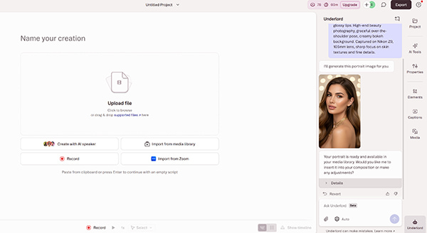 Descript AI Text To Video Generator
